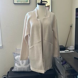 Express felt open jacket heather cream S